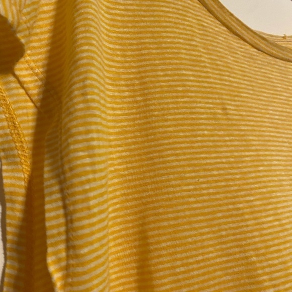 LOFT Pullover Semi Sheer Tshirt Side Tie Small - Picture 5 of 8